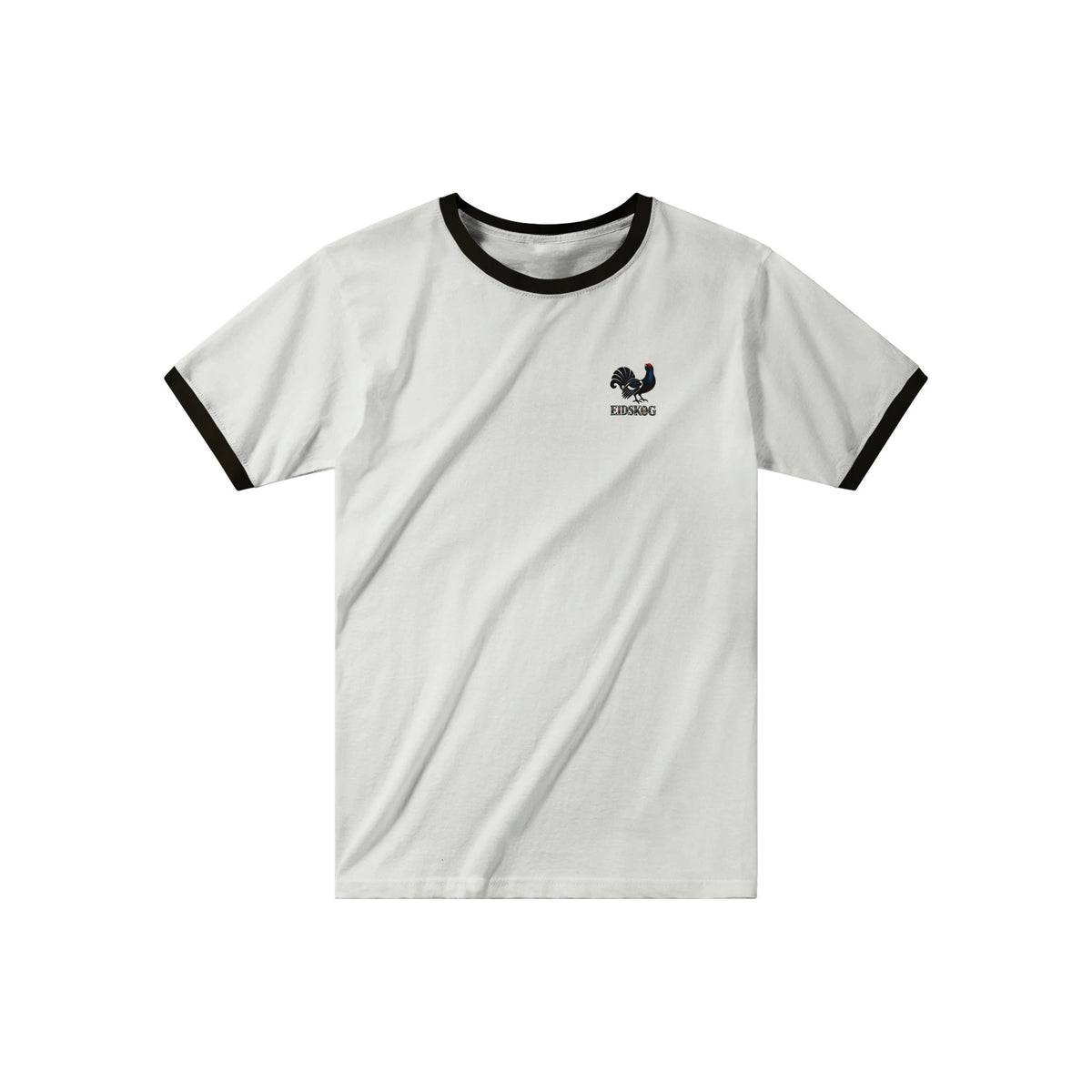 Eidskog t-skjorte med tiur-motiv, retro ringer-stil