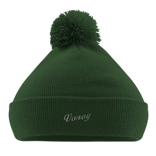 Værøy brodert pom pom lue, norsk stedsstolthet