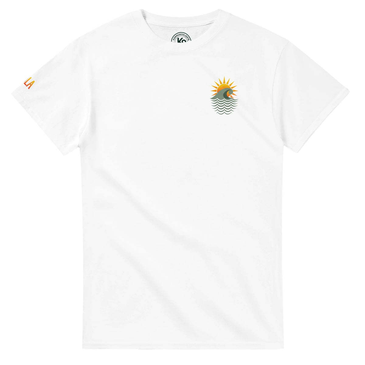 Sola t-skjorte med sol og bølge-merke, Rogaland