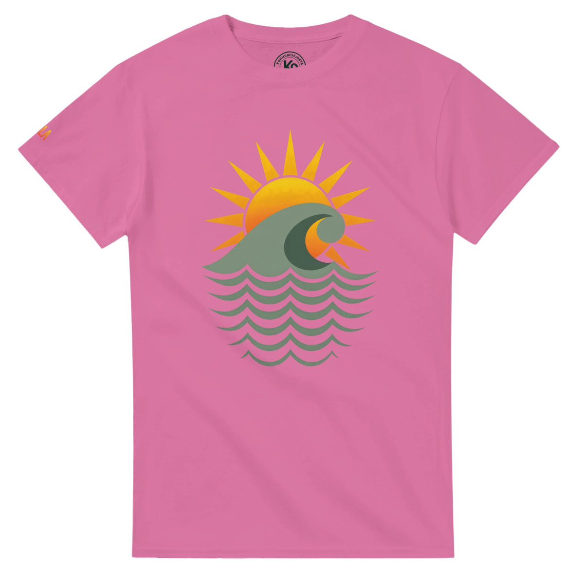Sola t-skjorte med sol og bølge-motiv, Rogaland