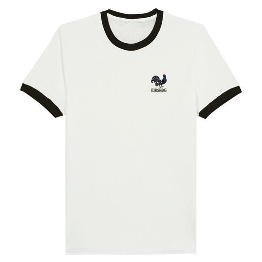 Eidskog t-skjorte med tiur-motiv, retro ringer-stil