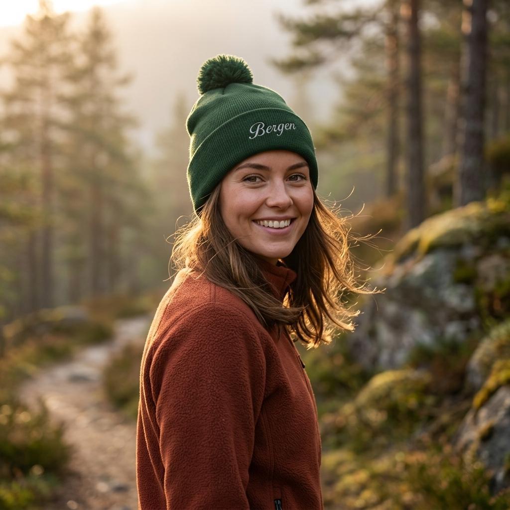 Bergen brodert lue, byen mellom de syv fjell