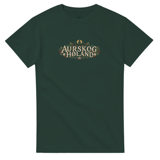 Aurskog-Høland t-skjorte med skogmotiv, vintage design, Akershus